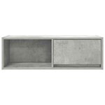 vidaXL Meuble TV gris béton 80x31x25 5 cm bois d'ingénierie
