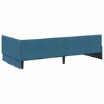 vidaXL Cadre de lit d'angle Autre avec tête de lit Bleu 90 x 190 cm