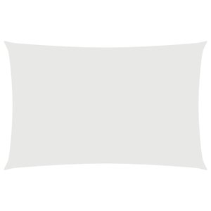 vidaXL Voile de parasol tissu oxford rectangulaire 4x7 m blanc