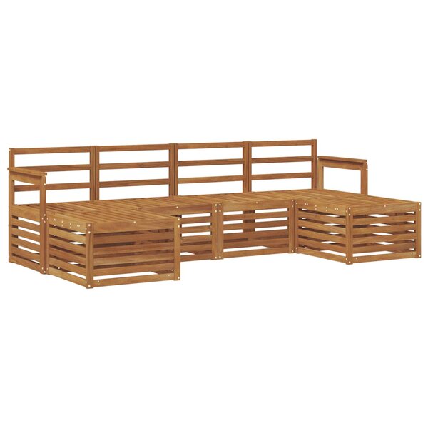 vidaXL Ensemble de canapés d'extérieur 6 pc Naturel