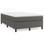 vidaXL Cadre de lit sans matelas gris 120x200 cm similicuir