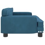 vidaXL Canapé pour enfants bleu 70x45x30 cm velours