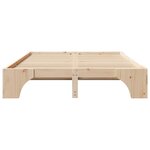 vidaXL Cadre de lit 140x200 cm en pin massif