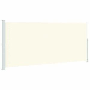 vidaXL Auvent latéral rétractable de patio 220x500 cm Crème