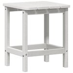Ensemble de salon de jardin vidaXL 3 pièces blanc HDPE