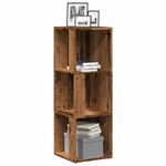 vidaXL Armoire d'angle vieux bois 33x33x100 cm bois d'ingénierie