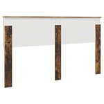 vidaXL Tête de lit Chêne fumé 160 cm Bois d'ingénierie