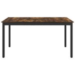 vidaXL Table de salle à manger / Table de repas MÉTAL