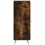 vidaXL Buffet Chêne fumé 34 5x34x90 cm Bois d'ingénierie