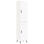vidaXL Buffet haut Blanc 34 5x34x180 cm Bois d'ingénierie