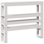 vidaXL Cadre de lit avec tête de lit sans matelas blanc 75x190 cm