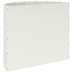 vidaXL Jardinière Blanc 60 x 30 x 50 cm Acier