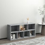 vidaXL Armoire à livres Sonoma gris 50x25x106 cm