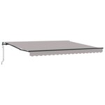 Auvent rétractable automatique vidaXL Gris Clair 400x300 cm