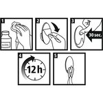 Pack 4 Crochets Permanents Rectangulaires Métal Brossé Adhésifs Taille S Gris TESA