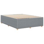 vidaXL Cadre de lit sans matelas gris clair 140x200 cm tissu