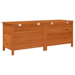 vidaXL Boîte de rangement de jardin marron bois massif de sapin