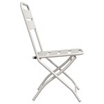 vidaXL Chaise de jardin pliante 2 Pièces Beige 55 x 56 5 x 91cm Acier