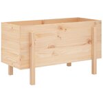 vidaXL Lit surélevé de jardin 101x50x57 cm bois de pin massif