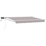 vidaXL Store rétractable manuel avec LEDs 3 x 2 5 m