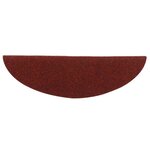 vidaXL Tapis d'escalier autocollants 5 pièces 56 x 17 x 3 cm Rouge bordeaux Demi-rond