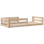vidaXL Cadre de lit sans matelas 100x200 cm bois massif de pin