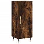 vidaXL Buffet Chêne fumé 34 5x34x90 cm Bois d'ingénierie