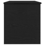 vidaXL Boîte de Rangement avec stockage Chêne noir 100 x 42 x 46 cm