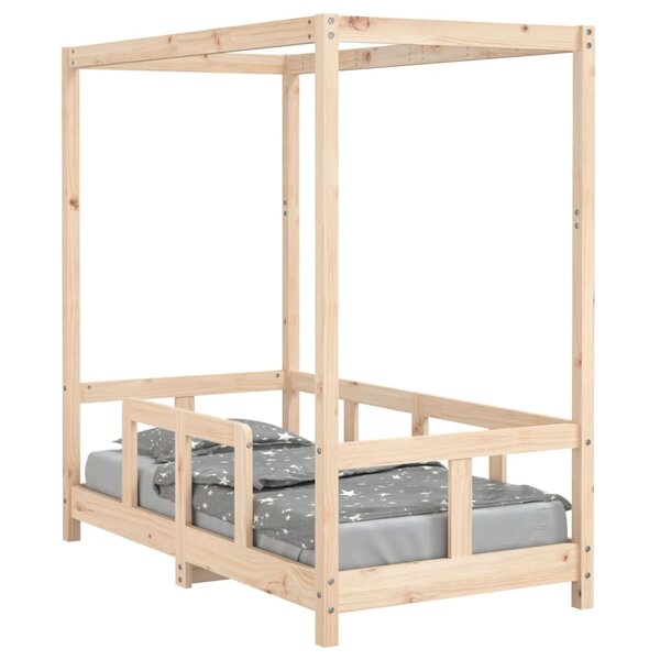 vidaXL Cadre de lit pour enfant 70x140 cm bois de pin massif
