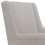 vidaXL Fauteuil Gris clair Bouclé