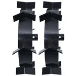 vidaXL Roues métalliques pour cultivateur à essence 6 5 ch 2 Pièces