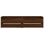 vidaXL Cadre de lit sans matelas chêne marron 75x190 cm
