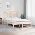 vidaXL Cadre de lit Bois de pin massif 120x200 cm