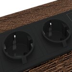 vidaXL Cabinet de chevet avec tiroir Chêne marron 41.5 x 40.5 x 55 cm