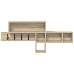 vidaXL Porte-manteau mural Chêne sonoma 100 x 12 x 43 5 cm