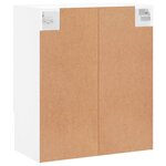 vidaXL Armoire murale blanc 60x31x70 cm bois d'ingénierie