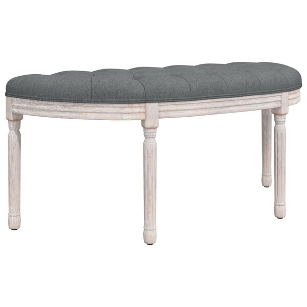 vidaXL Banc Gris foncé 110 5x45x49 cm Tissu