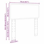 vidaXL Tête de lit Chêne Sonoma 75 cm Bois d'ingénierie