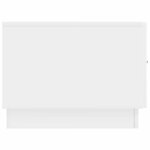 vidaXL Table basse Blanc brillant 49 x 50 x 37 cm Bois d'ingénierie