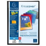 Protège document personnalisable PP Kreacover 60 vues assortis EXACOMPTA