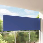 vidaXL Auvent latéral rétractable de patio 120x300 cm Bleu