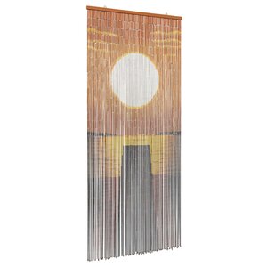 vidaXL Rideau de porte anti-insectes multicolore 90 x 200 cm Bambou