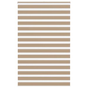 vidaXL Store zèbre marron sable largeur du tissu 135 9 cm polyester