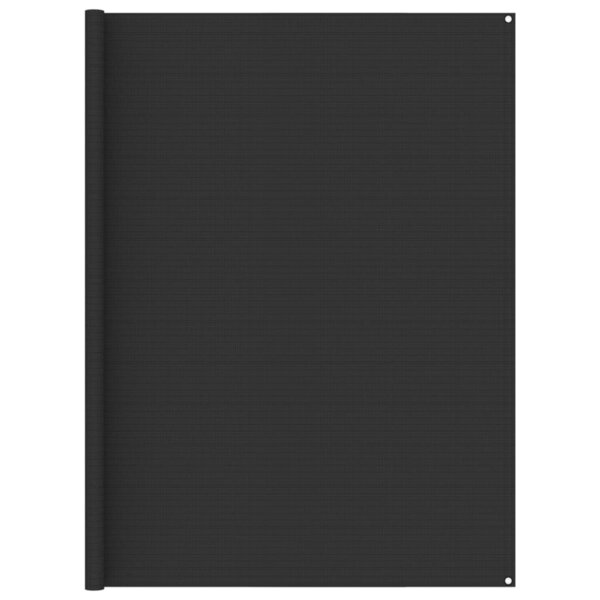 vidaXL Tapis de tente 250x250 cm Anthracite PEHD