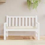 vidaXL Coussin de banc de jardin crème 120x50x7 cm tissu oxford