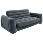 Intex Chaise coulissante 203x231x66 cm Gris foncé