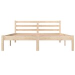 vidaXL Cadre de lit Bois de pin massif 140x190 cm