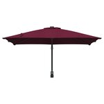 vidaXL Parasol de jardin Rouge et Noir 248.5 x 247.5 x 160 cm
