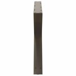 vidaXL Pieds de table basse 2 pièces Acier naturel 70 x (42-43 3) cm Acier