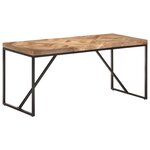 vidaXL Table à dîner 160x70x76 cm Bois massif d'acacia et de manguier
